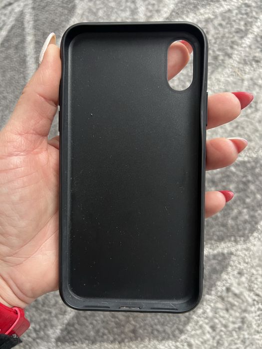 Obudowa do Iphone XS skóra kolor czarny