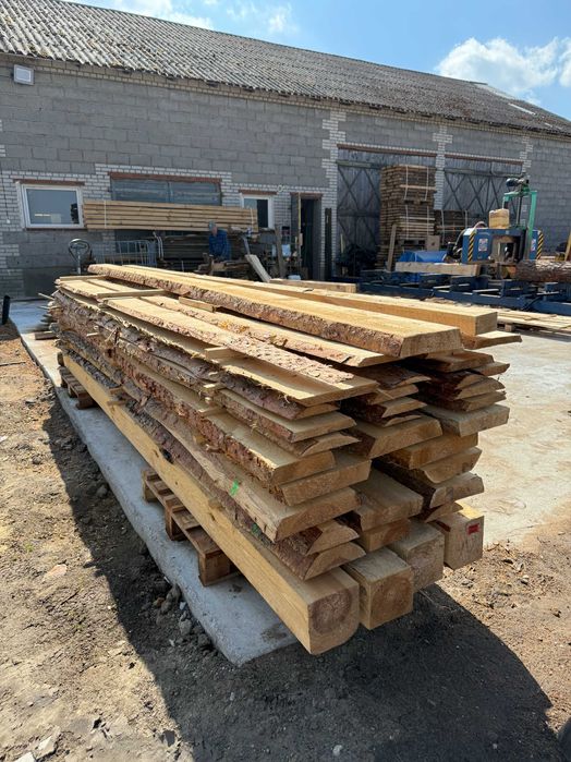 Deski, deska 8x5x2.4m , kantówki na ławkę, stolik - suche