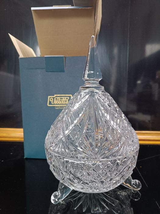 Bomboniera kryształowa -  huta Violetta