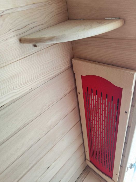 Sauna INFRARED promienniki podczerwień full spectrum światło czerwone