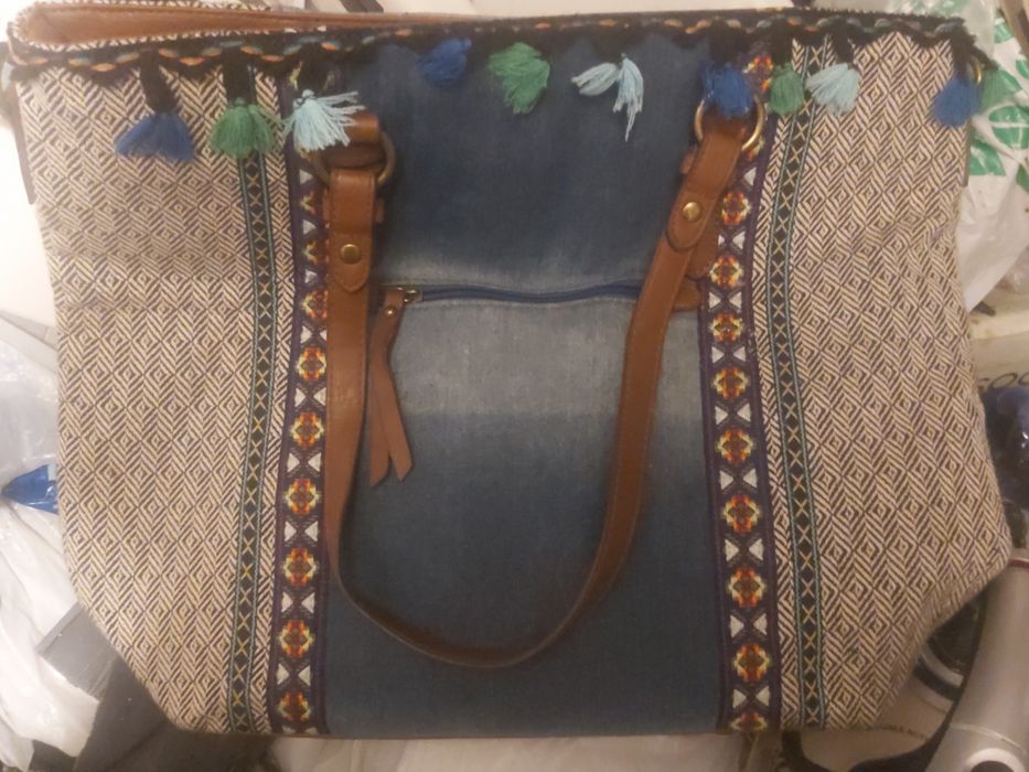 Torebka Shopperka w kolorze Jeansowym