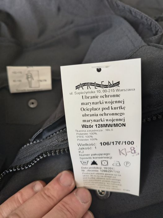 Moleskin MW, ubranie ochronne MW
