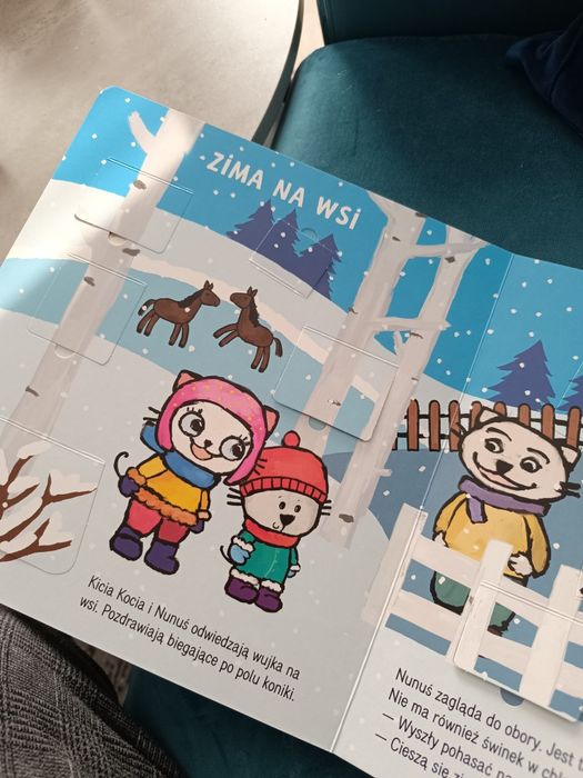 Książka okienka Kicia kocia Jaka piękna zima