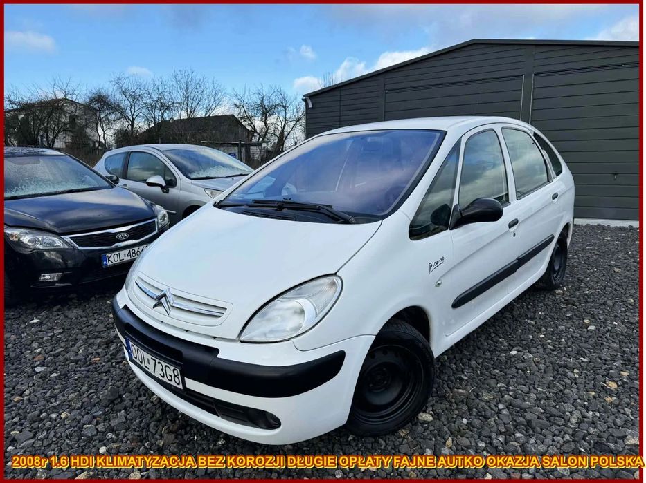Citroën Xsara Picasso 2008r 1.6HDI Klimatyzacja Elektryka Długie Opł Hak Bez Korozji SalonPL