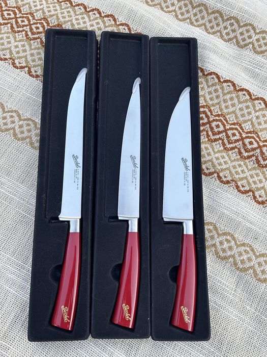 Професійні кухонні ножі шеф кухаря Berkel, Santoku, для хліба, риби