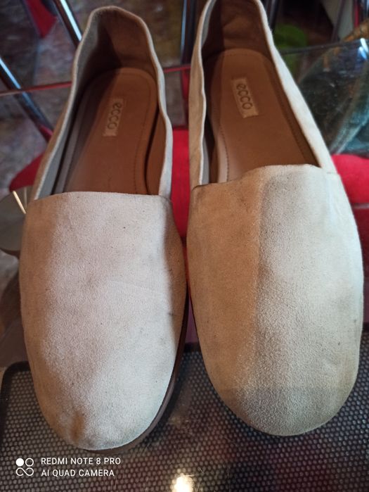 Замшевые макасины ECCO