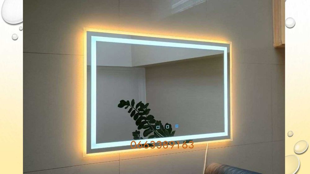 Дзеркало з LED підсвіткою в ванну кімнату Зеркало с подсветкой в рамке
