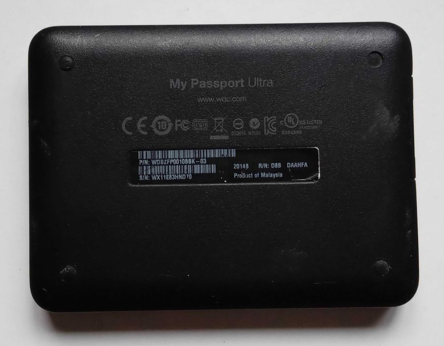 Внешний жесткий диск 1 ТВ Western Digital WD My Passport Ultra USB 3.0