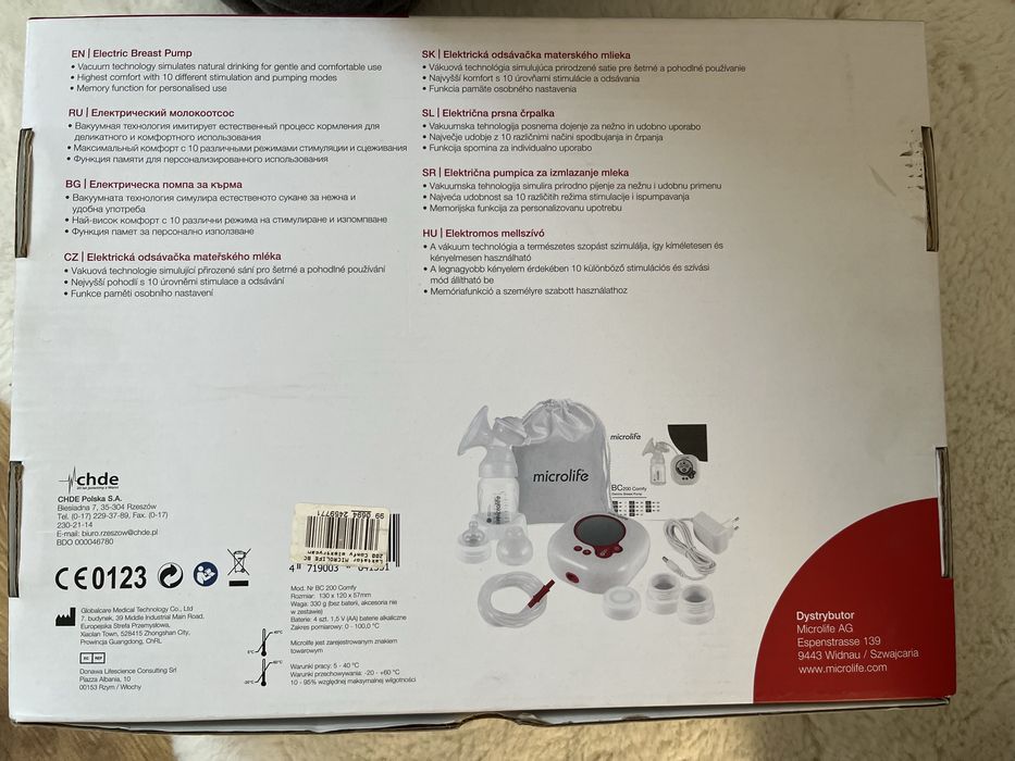 Laktator elektryczny microlife