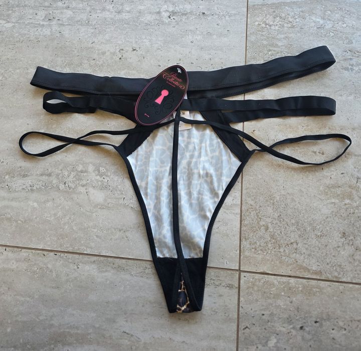 Majtki 46 3XL stringi panterka bielizna erotyczna nowe sexy