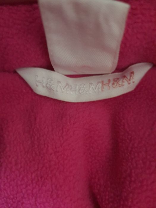 Kurtka zimowa w kwiatuszki h&m 2-4 miesiące 62cm