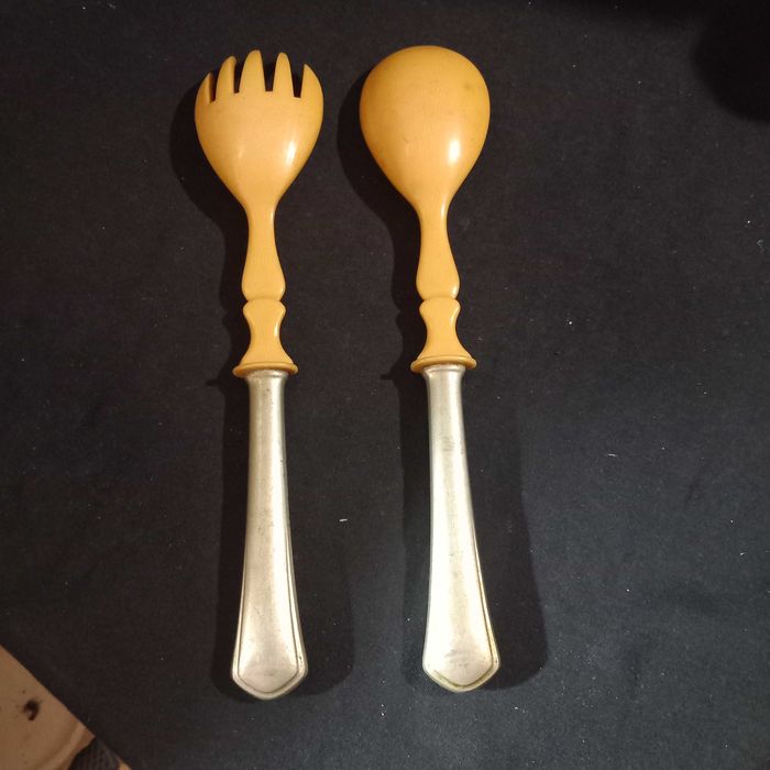 Colher e garfo vintage ArtDeco