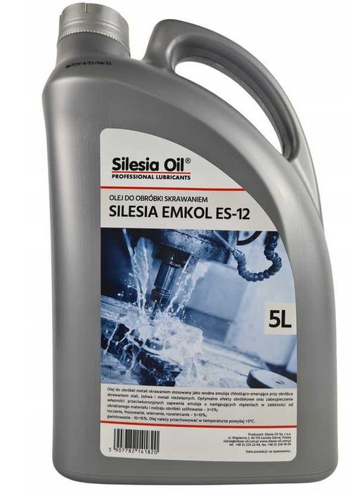 Olej mineralny obróbka skrawaniem Silesia Oil Emkol ES-12 5 l 0W-16