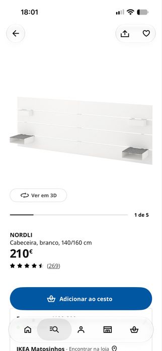 Cama com cabeceira
