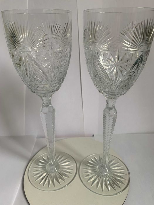 Два хрустальных бокала Чехия (за 2 бокала)