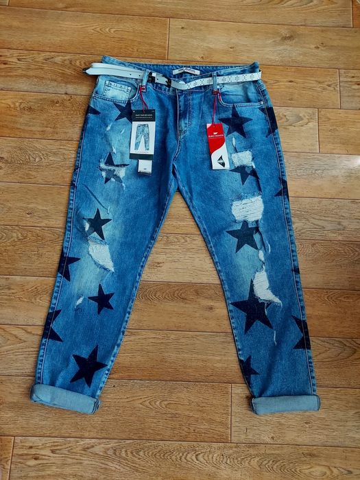 Sassofono , Euro Feshion  брендовые джинсы стрейч .Бойфренды.50/'52