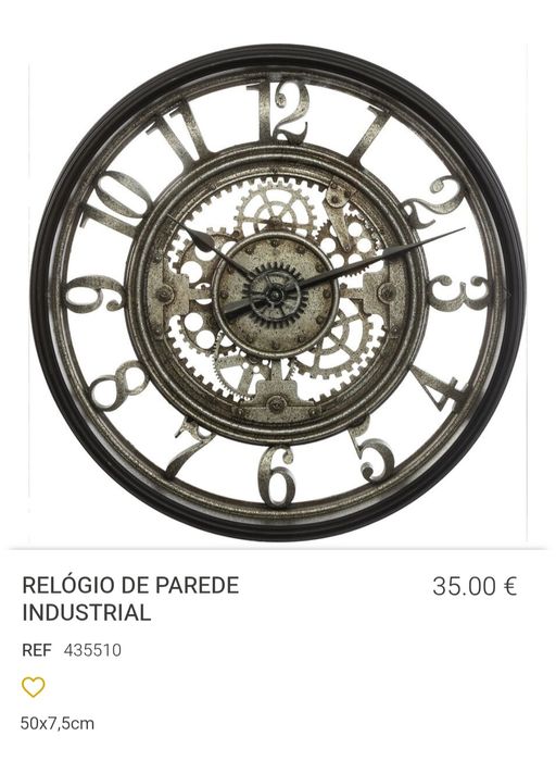 Relógio de parede Homa