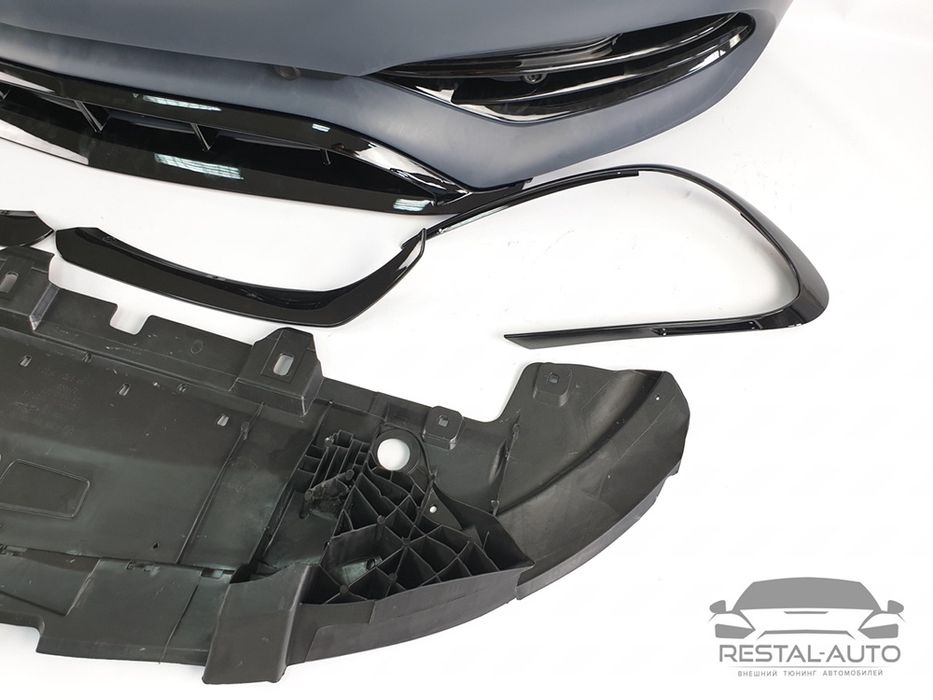 Передний бампер AMG Mercedes-Benz CLA W117 2013-2018