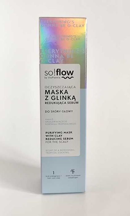 Maska z glinką redukująca sebum do skóry głowy so!flow VisPlantis