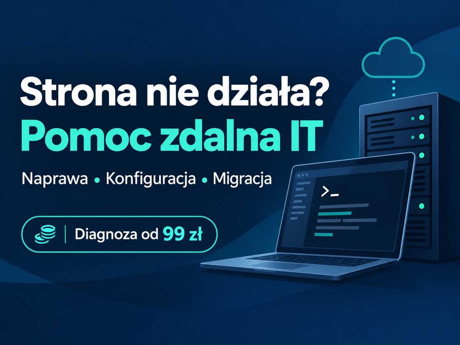 Strona lub aplikacja nie działa? Zdalna pomoc IT | Serwery VPS, Docker, n8n