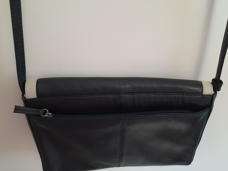 Оригинал Tula Британия кожаная сумка кроссбоди тёмно-синего цвета