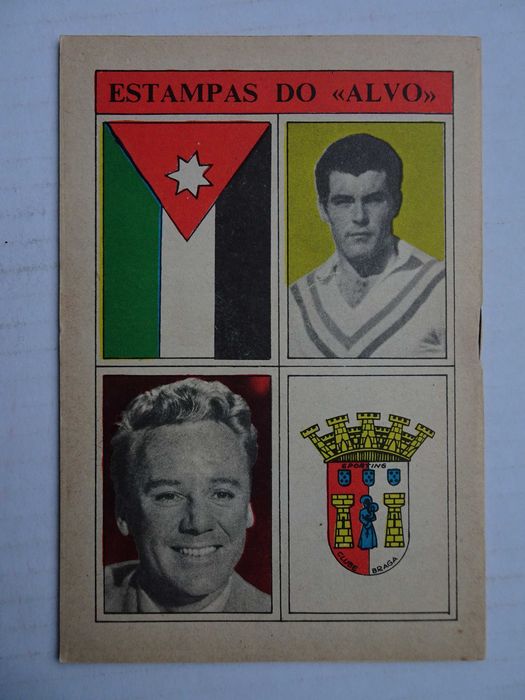 Livro Revista Alvo nº 72 com cromos Braga Jordânia Fernando Ferreira