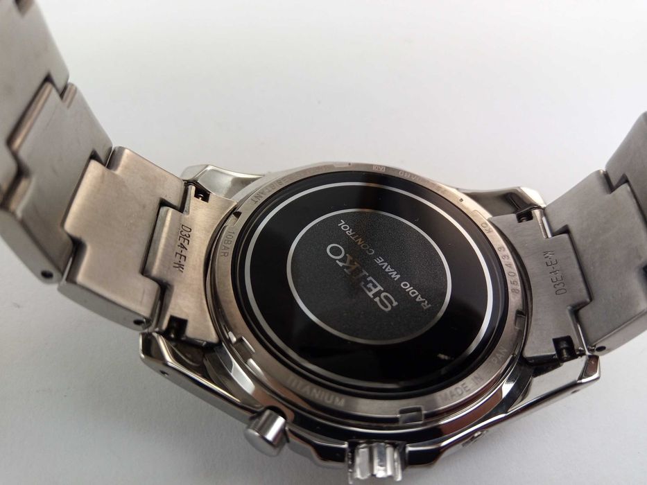 Мужские часы Seiko Solar SBTM077 титан радиоконтроль сапфир Japan made