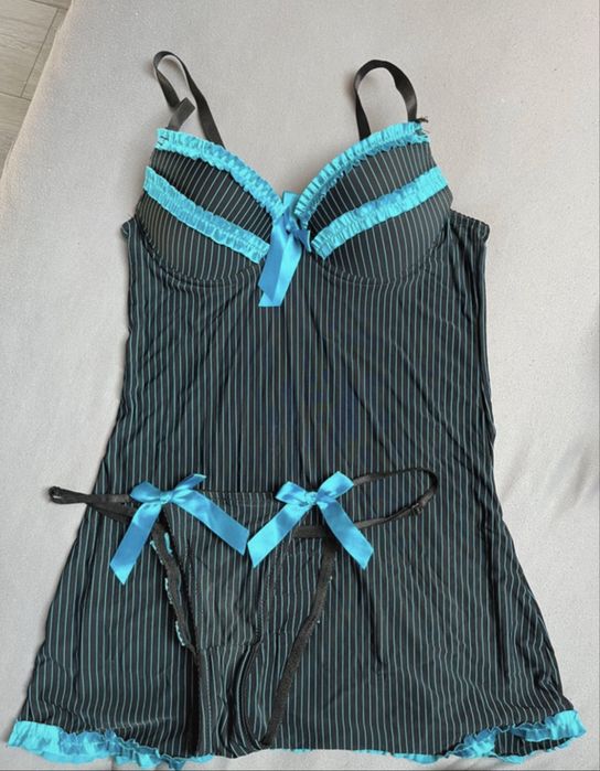 Piżama damska koszula komplet 40