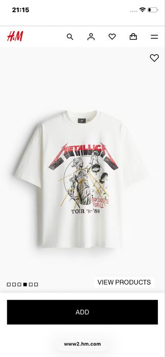 Футболка оверсайз H&M