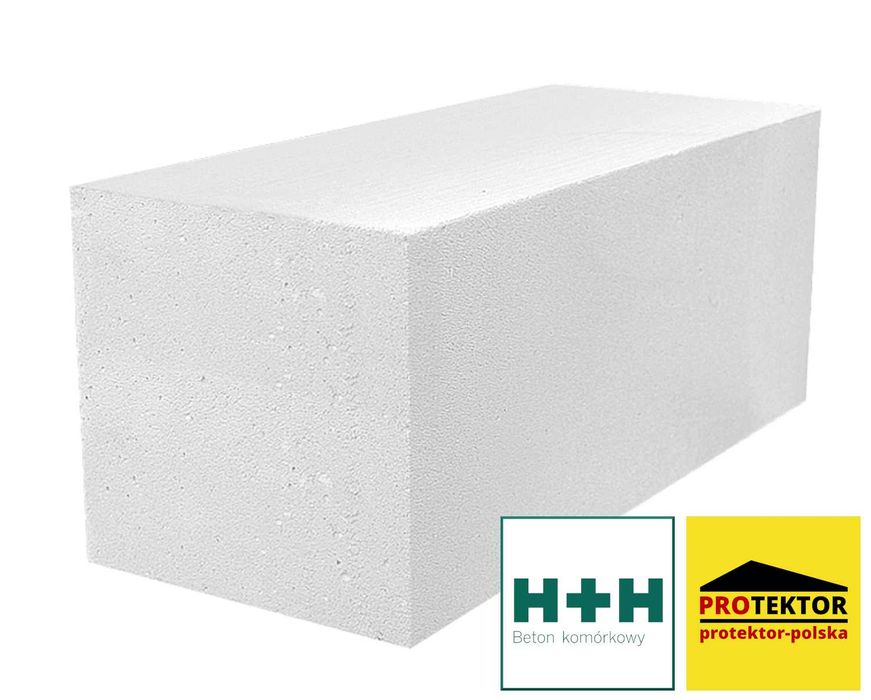 bloczek H+H 24cm beton komórkowy pustak cegła suporex gazobeton ściana