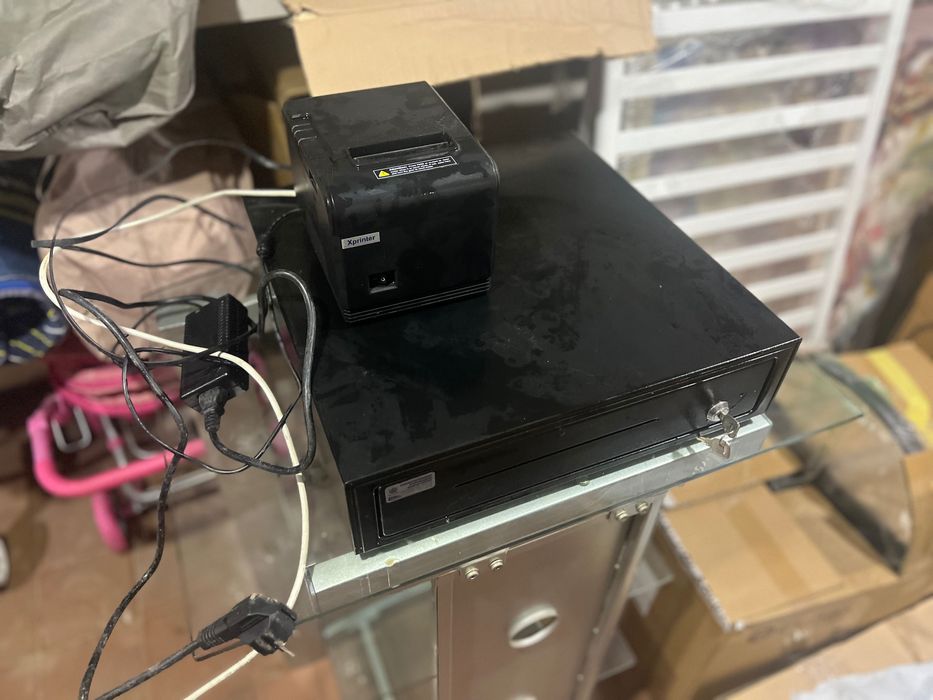 Кассовый ящик +термопринтер