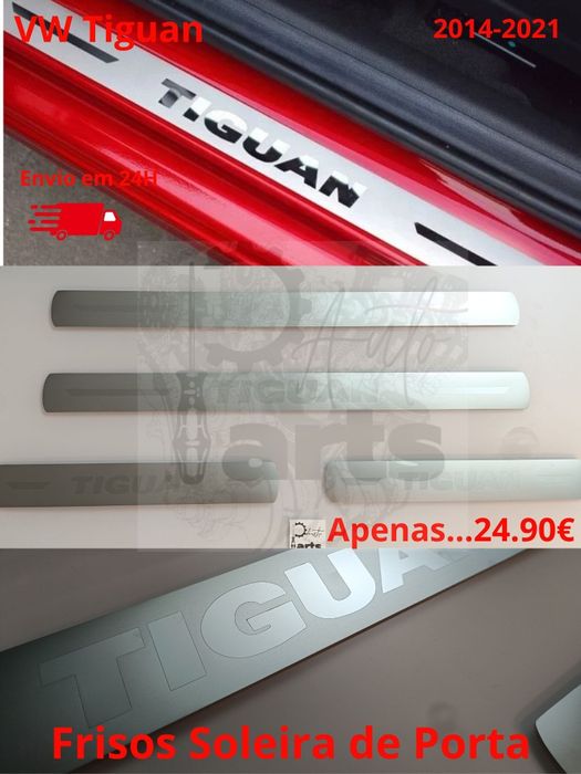 Frisos de Soleira de porta Volkswagen VW Tiguan 2014/2021