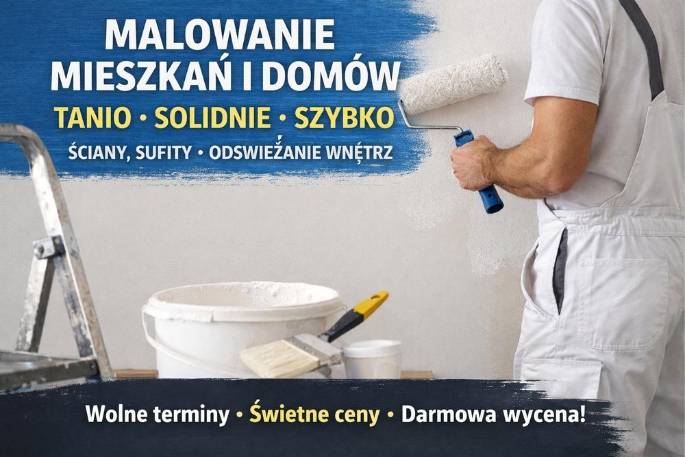 Malowanie ścian / klatek schodowych / mieszkań