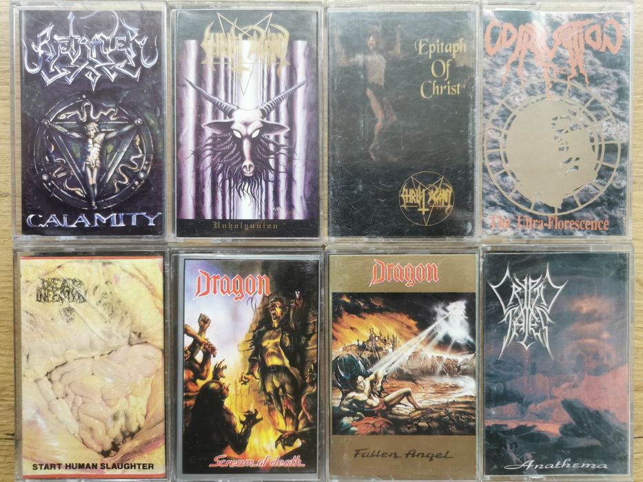 Polski Metal Kasety: Christ Agony, Dragon, Dead Infection RARYTASY
