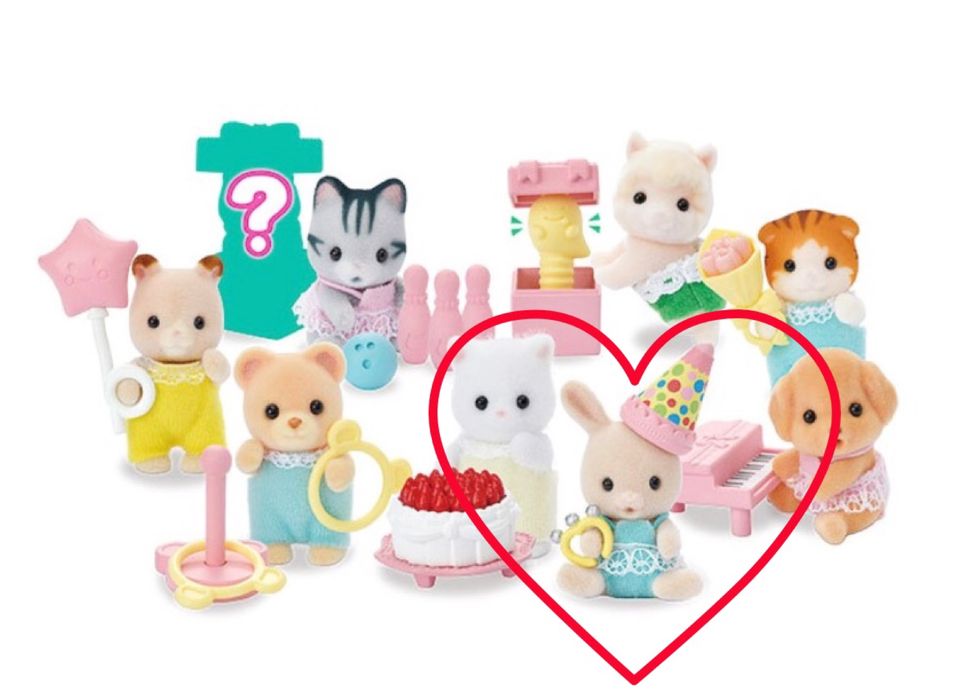 Nowy króliczek Sylvanian Families Epoch Baby Party Series blind bag