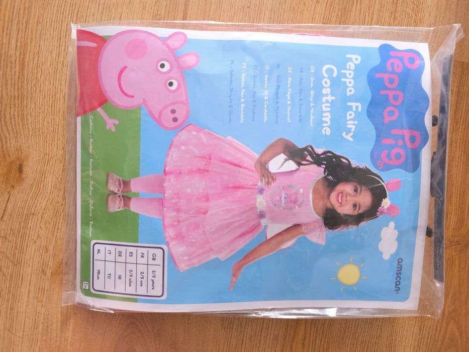 Strój Peppy Pig, rozmiar 2/3 lata