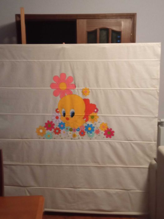 Cortinado TWEETY pintado à mão