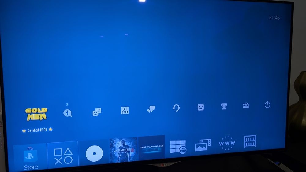 Ps4 firmware 12.00 com Gold hen