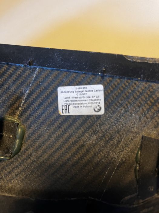 BMW G11 Nakładki Karbonowe Oryginał. DO NEGOCJACJI!!!
