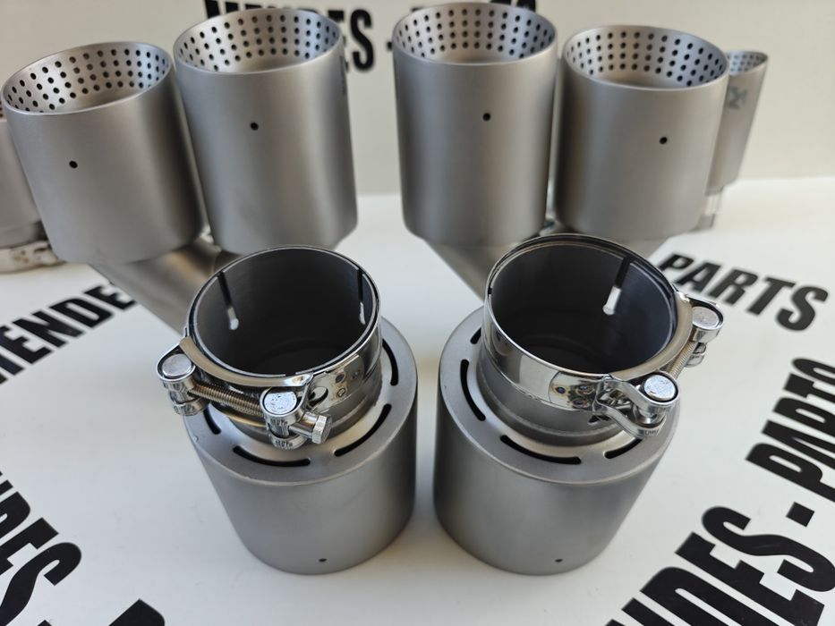 Ponteiras style akrapovic inox