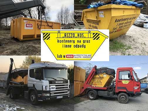 Kontener na GRUZ mały lub duży,, skip, mulda na gruz lub inne odpady