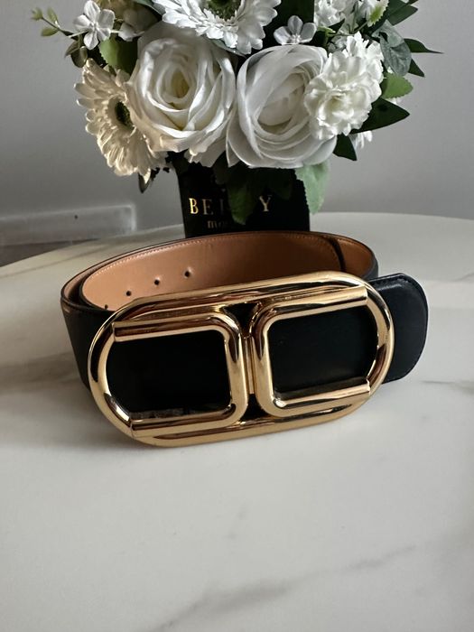 Elisabetta Franchi- Skórzany Pasek rozm. IT 42- OKAZJA!!!