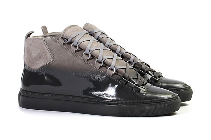 BALENCIAGA Arena Low ネイビー スニーカー EU40 バレンシアガ アリーナ レザー スニーカー 40 メンズ ブラック
