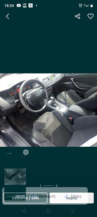 Fotele citroen c5 x7