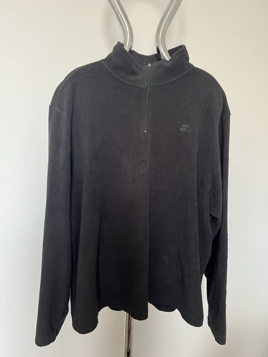 Starter bluza polarowa L czarna half zip vintage unisex