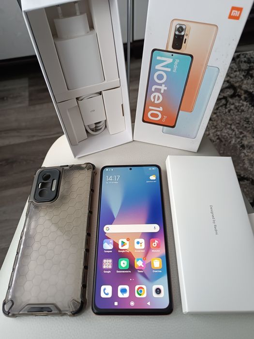 ИГРОВОЙ Xiaomi redmi note 10pro, память 6+5-128гиг,новое состояние.