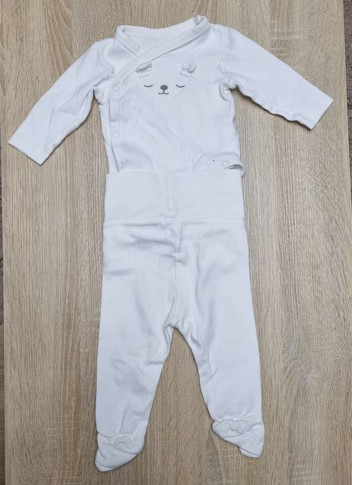 Bawełniany komplet body+półśpiochy miś rozmiar 62