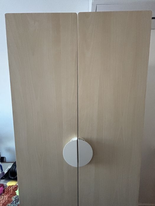 Roupeiro Ikea SMASTAD / PLATSA branco e bétula