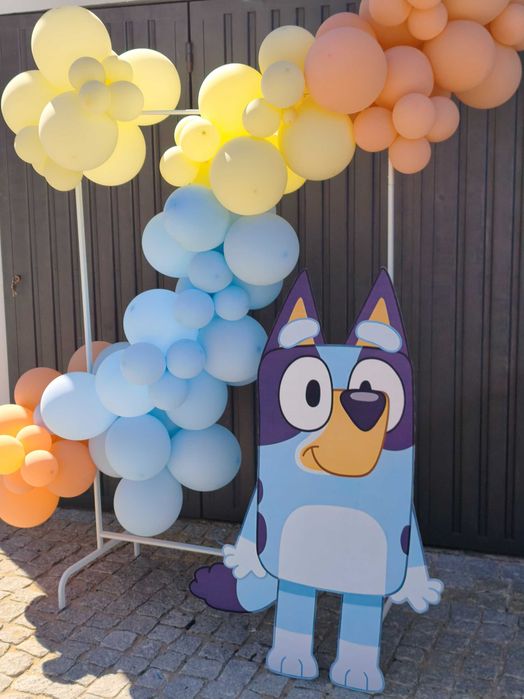 DECORAÇÃO DE FESTA BLUEY | cenário e detalhes