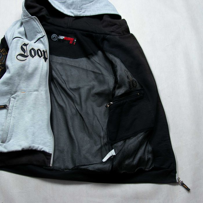 Loop DIvision bluza rozpinana hip hop y2k M rap hoodie zip